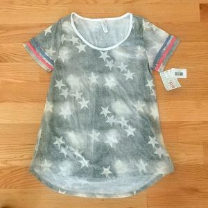 NEW Lularoe Classic T Stars USA Shirt